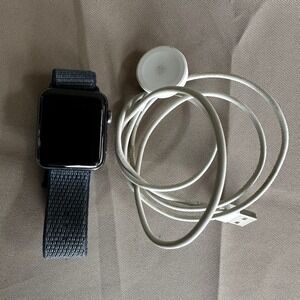 Apple Watch Nike Series 2 GPS 42mm Space Gray Aluminum Sport Loop Band iwatch